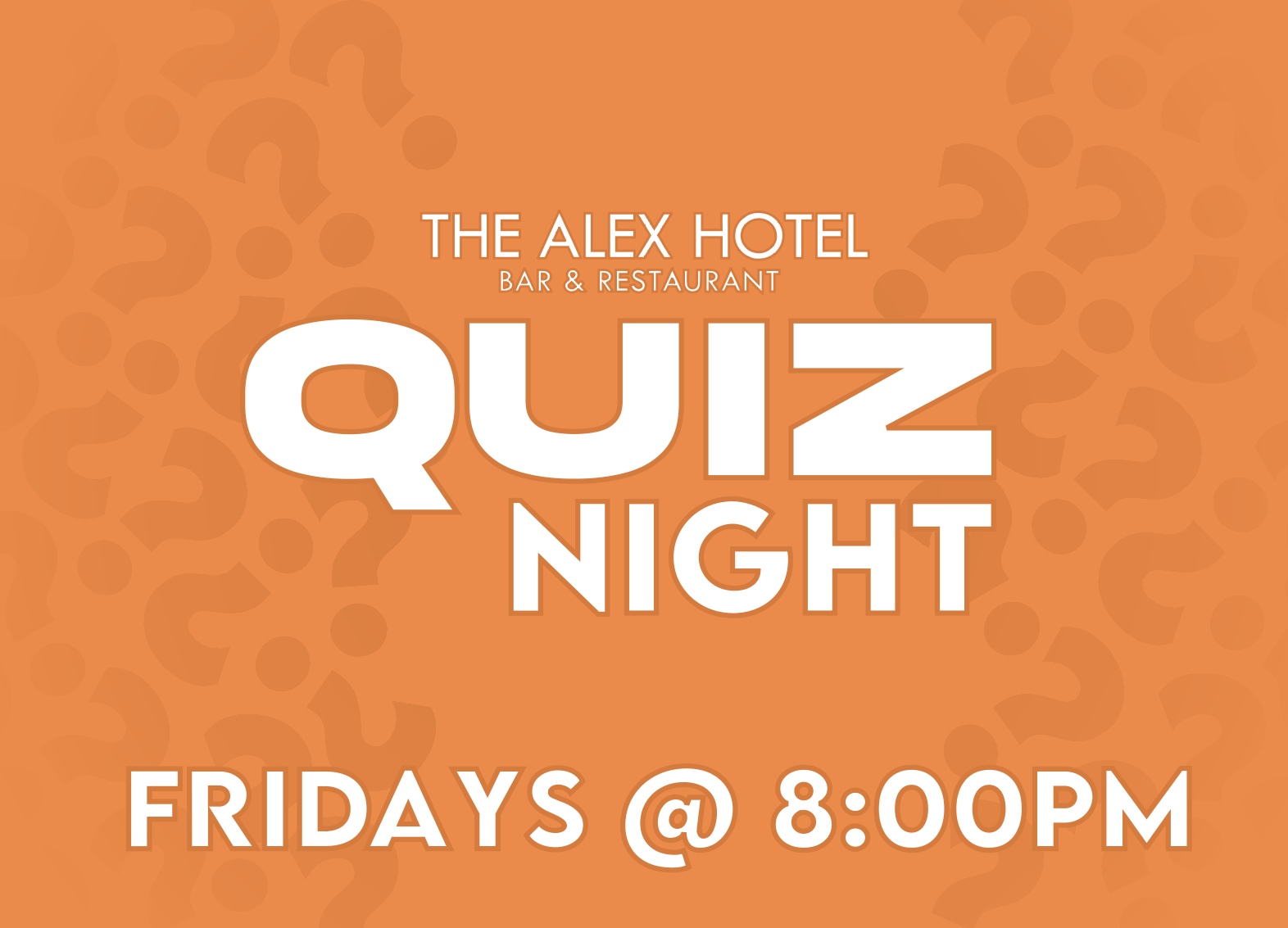 Quiz Nights every Friday at the New Alexandra Hotel